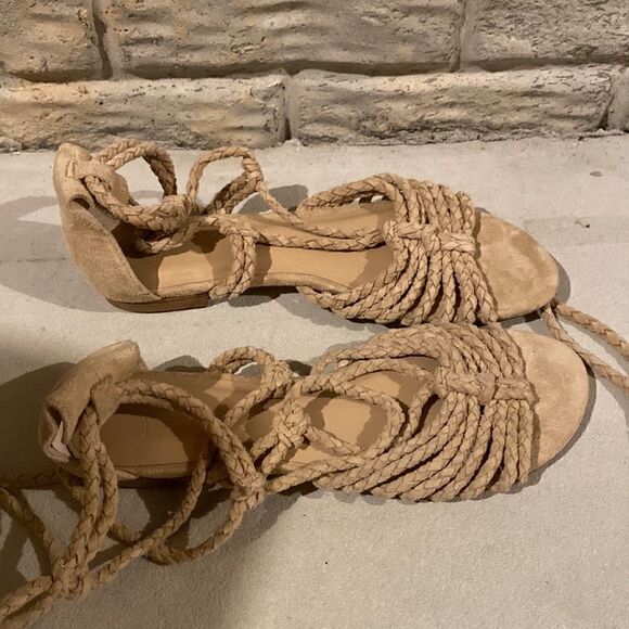 NWOB MSRP $288 Joie Falk Ankle Wrap Flats Women's Size 6.5 - Picture 6 of 12